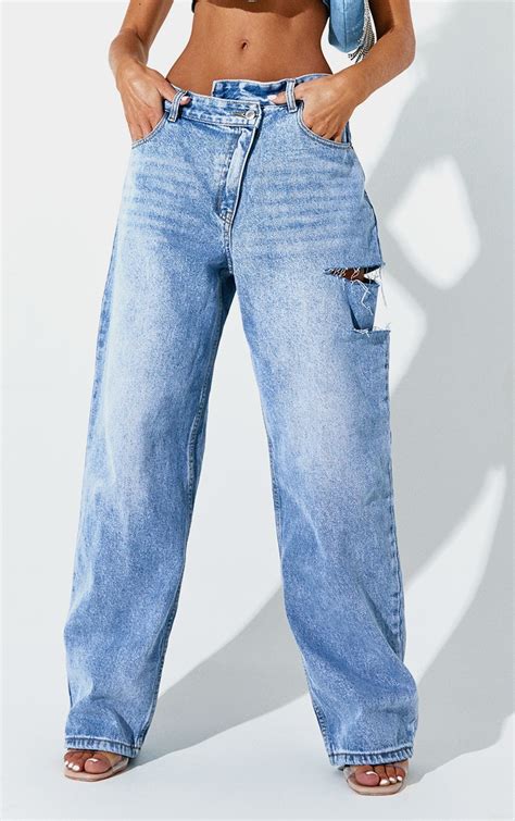 h&m baggy low waist jeans